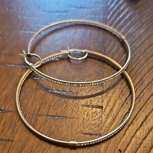 Sterling Large Hoop Earrings